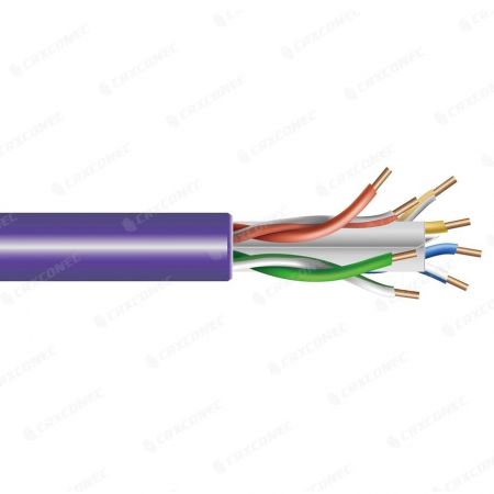 PVC-mantel Cat.6 niet-afgeschermde 24AWG Bulk Lan-kabel